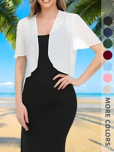 New Summer Women's Shirt Irregular Hem Design Jacket Short Sleeve Elegant Fashion Versatile Top Slight Transparency Textured Feel