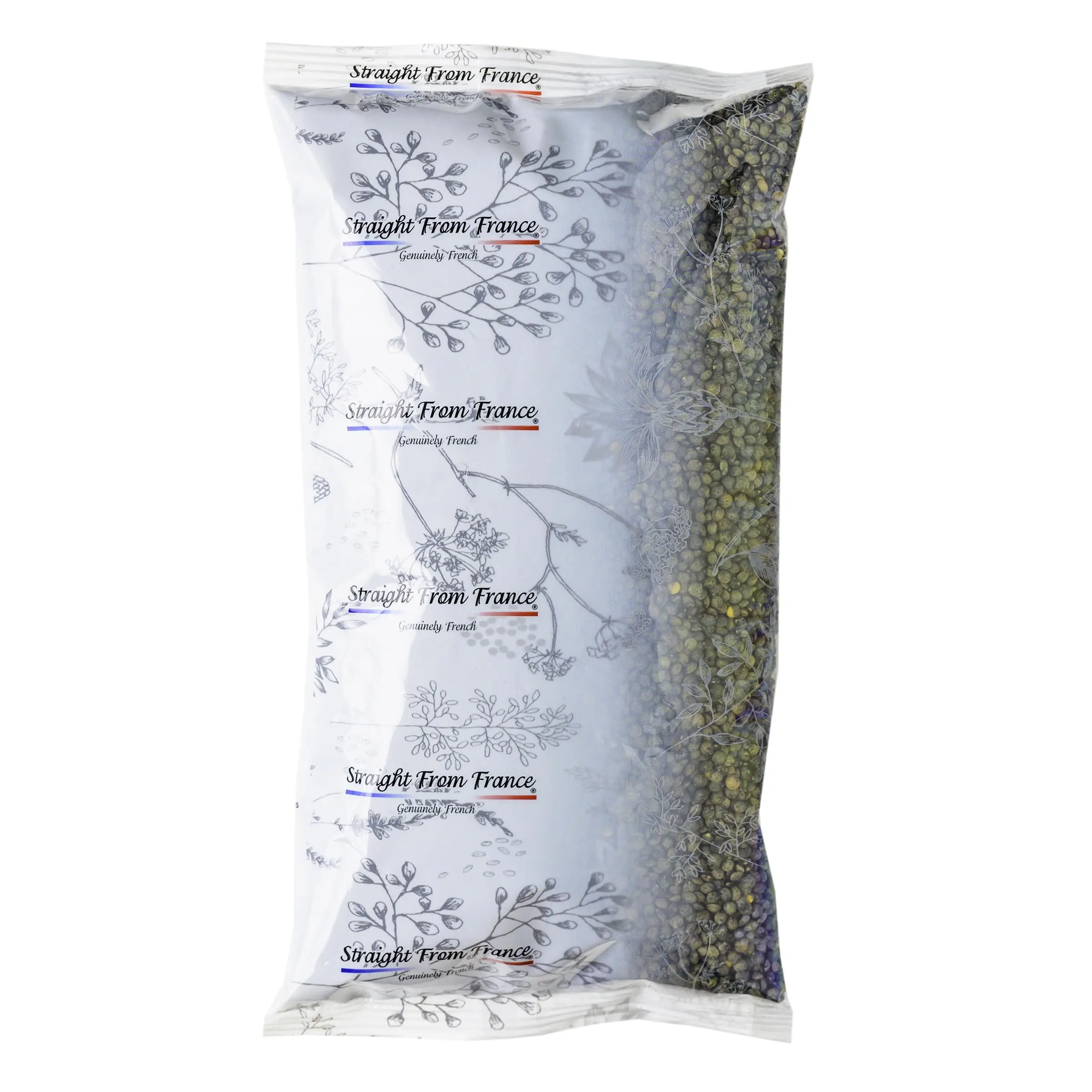 Straight from France Genuinely French 30oz Peppery Green Lentils, Bulk Dry Lentils - All-Natural, GMO-Free, High Fiber, Plant-Based Protein-Rich, Vegan-Friendly Staples & Cooking Essential, 30 Oz, Preservative-Free