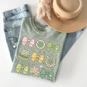 Retro St Patricks Day Shirt, Comfort Colors® St Patricks Day Shirt Women, St Paddys Gifts, Lucky Charm Shirt, Shamrock Shirts, Good Luck Tee WG7