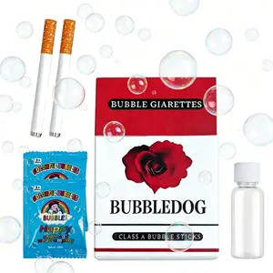 Bubble Cigarette Stress Relief Toy Fake Cigarette Mini Bubble Blower Sticks Relaxation Birthday Christmas Party Gift for Men Women Wands Party Favors parent-child fun