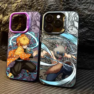 Demon Slayer Zenitsu Inosuke Anime Coque For Apple iPhone 17 Air 16e 16 14 15 13 11 Pro Max Plus 12 Shockproof Case Phone Cover