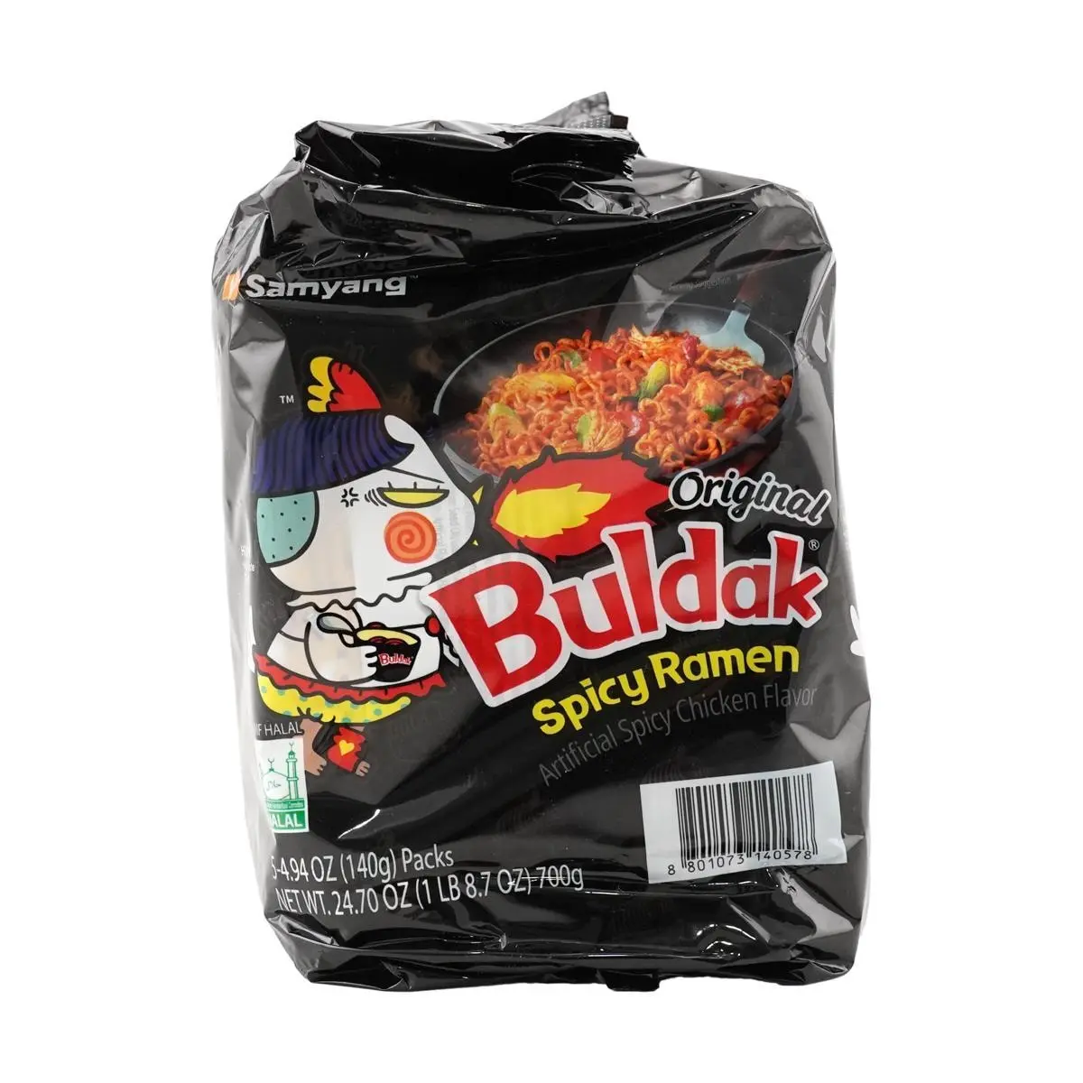 Samyang Buldak Spicy Chicken Ramen Noodles - 5 Pack (700g) - Authentic ...