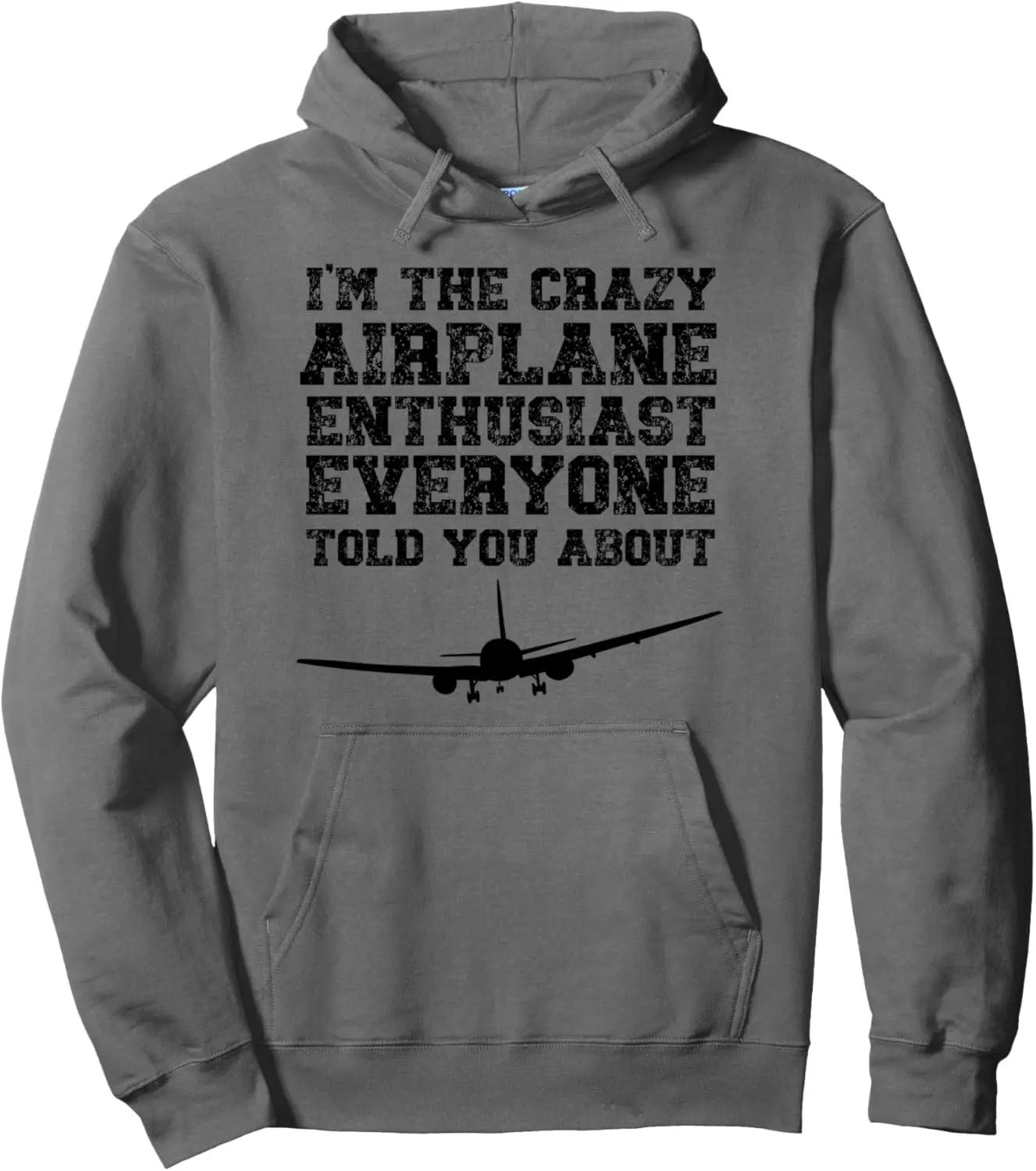 Plane Enthusiast For Men Future Pilot Aviation Flight Show Pullover Hoodie