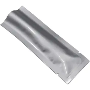 100 count 2.55x6.7 inch (Inside Size 2.15x6.3 inch) Coffee  Storage Heat Sealable 3.34mil Mylar Pure Foil Bag Vacuum Pouch for Sampling Packaging Aluminum Foil Package