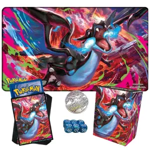 Pokemon TCG Charizard UPC Playmat Deck Box Coin Dice and Sleeves Official Trading Card Game Accessories shop