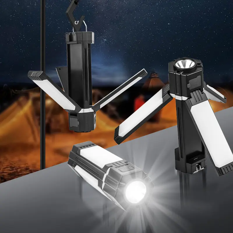 3000mAh USB-C Rechargeable Multi-functional LED Camping Lantern with Power Bank and Hanging Hook Camping Accessories Portable Camping Light