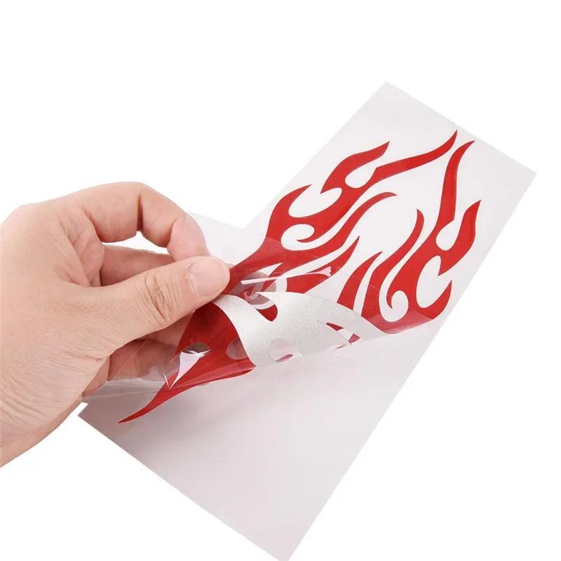Car sticker modified flame car stickers bumper hood rearview mirror head cover stickers cover scratches motorcycle decals