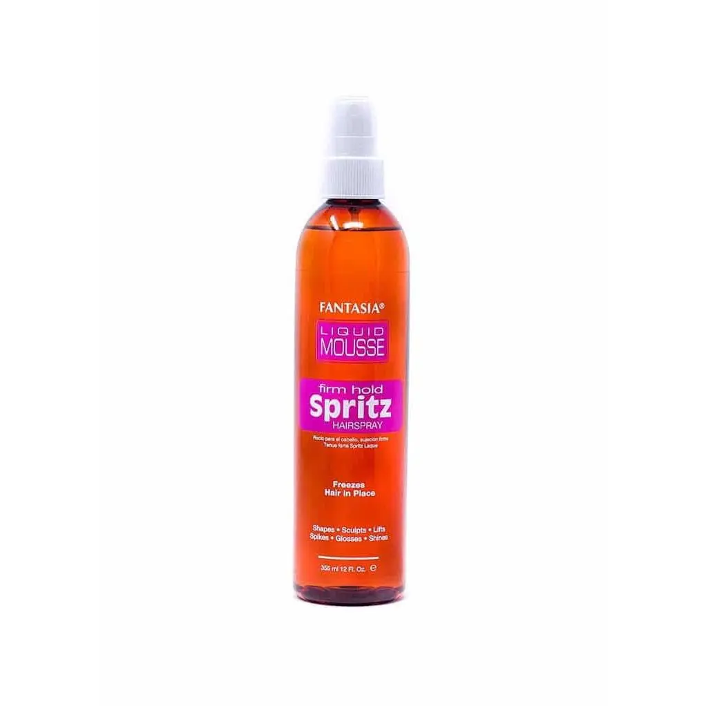 10 oz Liquid Mousse Spritz Haircare Volume Spray - Texturizing Volumizing Product with Mega Strong Hold, Frizz Control, Fast-Drying for Curly Hair Styling Bottle