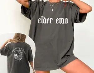 Elder Emo Shirt, It Was Never A Phase T-shirt, Skeleton Shirt, Womens Emo Shirt, Gift for Rock Music Fan