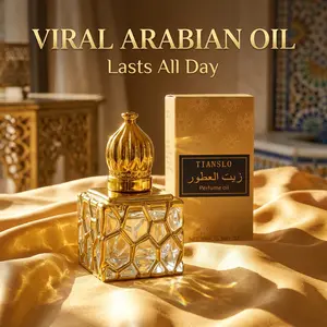 TIANSLO Arabian Perfume Oil - Viral Long Lasting Concentrated Fragrance, Exotic Vanilla Musk & Rose Attar for Men & Women, Luxury Gold Bottle 10ml Long-Lasting Gourmand Floral paul sweet
