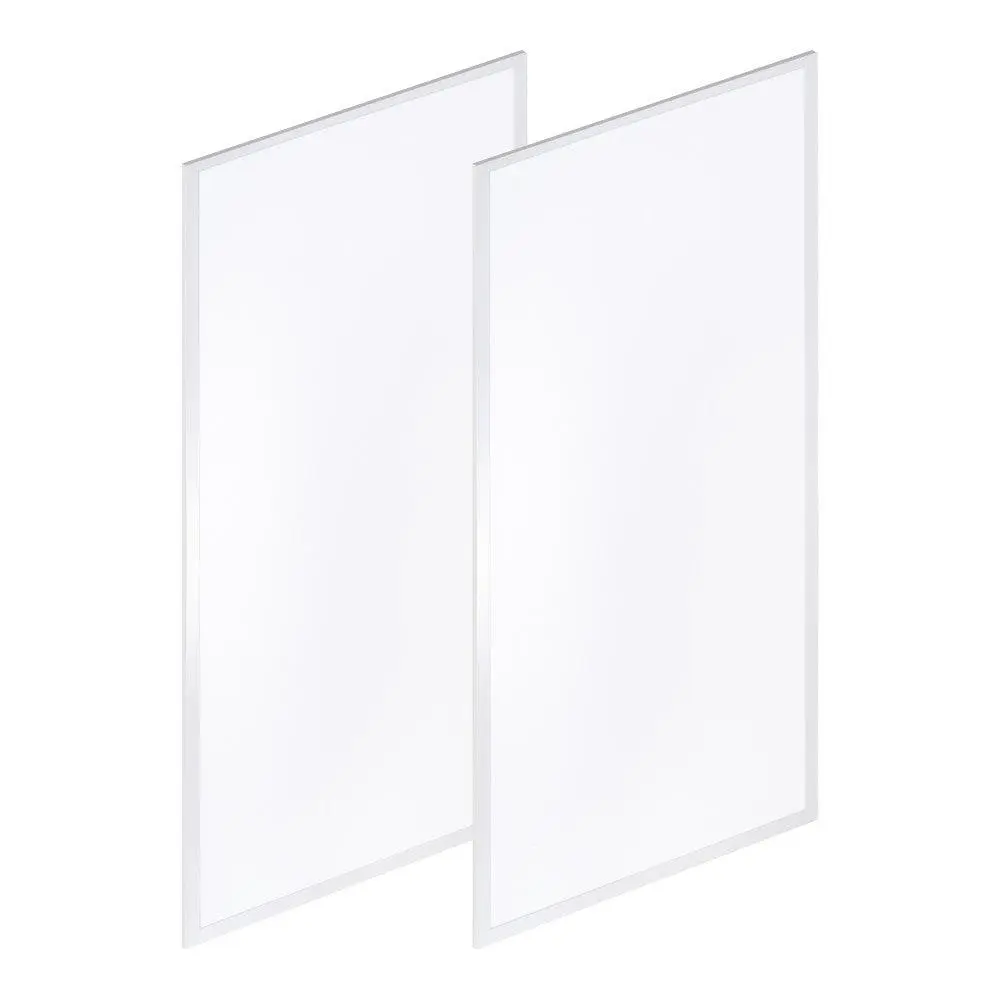 JONATHAN Y 2 ft. X 4 ft. 50-Watt Dimmable Integrated LED Flat Panel Flush Mount Light with 5500 Lumens 5000K; Set of 2
