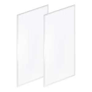JONATHAN Y 2 ft. X 4 ft. 50-Watt Dimmable Integrated LED Flat Panel Flush Mount Light with 5500 Lumens 5000K; Set of 2