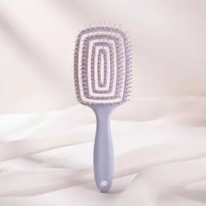High Volume Comb for Long Hair, Candy Color Hollow Out Design, Home Use Massage Comb, Puff Up Hair Styling Tool, Hair Styling Combs