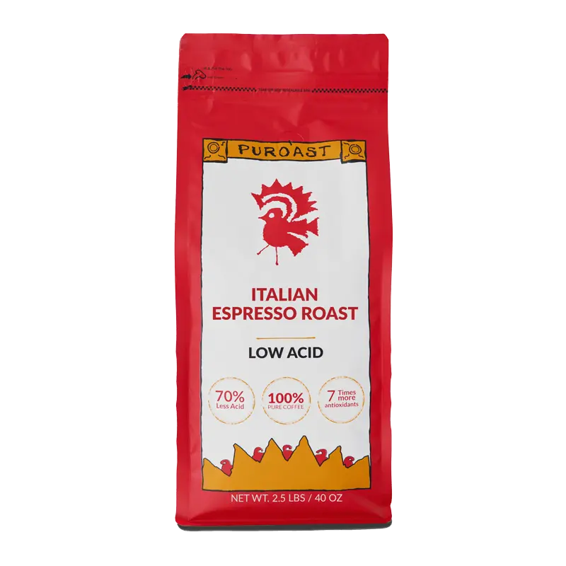 Puroast Italian Espresso Roast - Dark Roast Espresso Beans for Smooth Espresso Taste