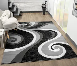 Sam's Rugs Ultra Soft Area Rug - Modern Abstract Design for Indoor Living Room & Bedroom - Stain Resistant, Easy to Clean