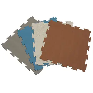 Terra-Flex Interlocking Rubber Flooring - 1/4in x 24in x 24in - Premium Rubber Tile