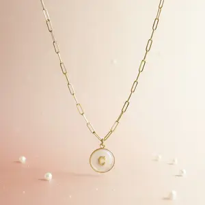 Signature Pearl Initial Necklace