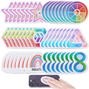 48 count Calm Stickers for  Sensory Stickers, 6 Styles Fidget Tactile Rough Textured Strips,  Sensory Strips Adhesives