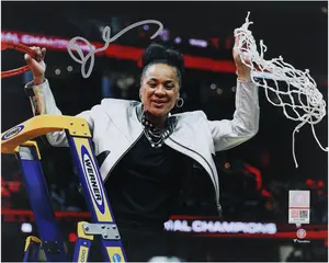 Dawn Staley South Carolina Gamecocks Autographed 8" x 10" Net Cutting Photograph - Fanatics Authentic Certified