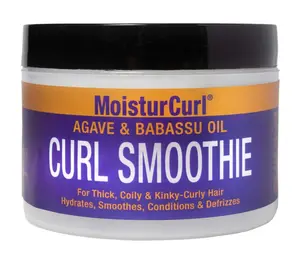 MOISTURCURL Curl Smoothie Cream for 4C Hair – Vegan 3A-4C Curl Defining Styler for Kinky Coily Textures – Sculptural Definition & Anti-Frizz Hydration with Agave & Babassu Oil – 8.5oz