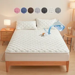2/3PCS Waterproof Mattress Protector Set / Fitted Sheet, Cover & Pillowcases, Deep Pocket 6"-18", Soft Noiseless Breathable & Stain Resistant, Machine Washable, Ideal for Kids, Pets & Hotel Use