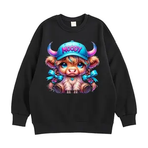 Cute Cow Print Sweatshirt, Colorful DIY Vinyl Decals for T-shirts, Masks, Jeans & Backpacks, Whimsical Animal Print Patches, Cow Print Clothes