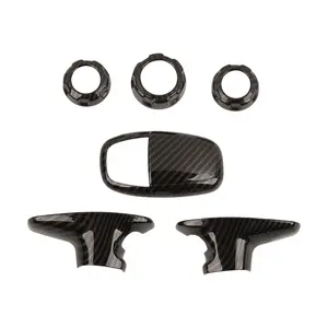 For 2015+ Dodge Charger/Challenger Gear Shift Head Air Conditioning Audio Switch Knob Trim Cover