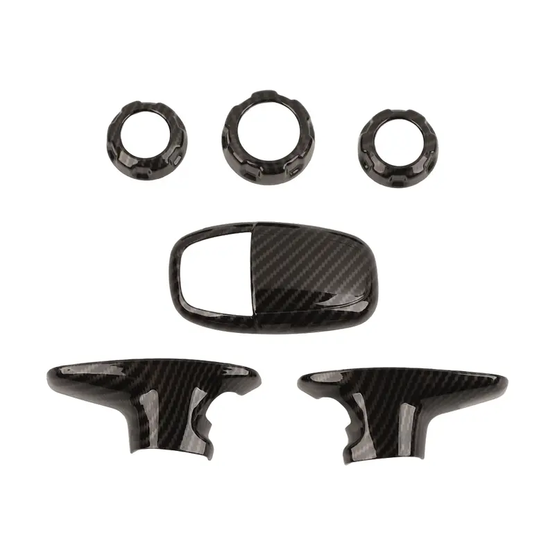Automotive Interior Accessories Car Interior Trim Covers for 2015+ Dodge Charger, Dodge Challenger - Gear Shift Head, Air Conditioning, Audio Switch Knob - Father's Day Gift, Car Interior Covers