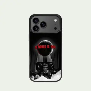 Tony Montana Phone Case, Scar Face Slim Phone Case, The World Is Your Movie, Gift For Fans, Accessories, For iPhone11 12 13 14 15 16 17 Promax