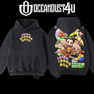 OceanDust4U Video Games 'Super Monkey Ball' Hoodie 100% Premium Cotton Oversized Fit Pre-Washed Unisex Classic Top American Made