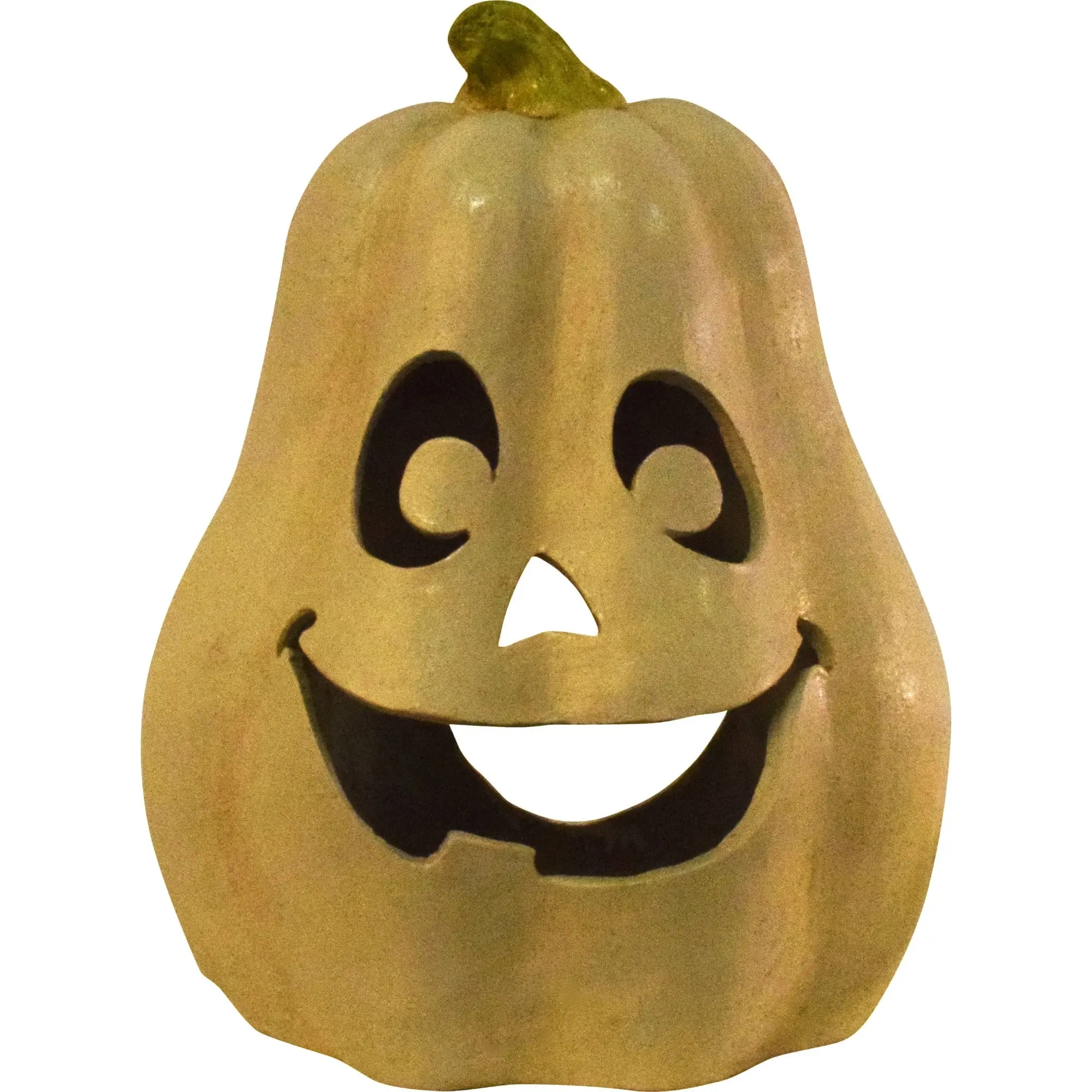 LF Products PTE G48 PT1812L Lite Orange Pumpkin Luminary with LED Candle Slot, 15.5x12.5in Holiday Halloween Decor for Room Decoration, Jack-O'-Lantern