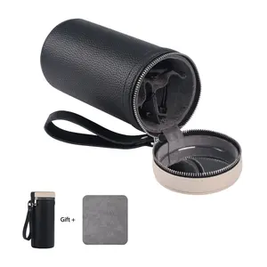 3 slots eyeglass case Leather sunglasses storage box, suitable for both men and women, Glasses Storage Holder Box