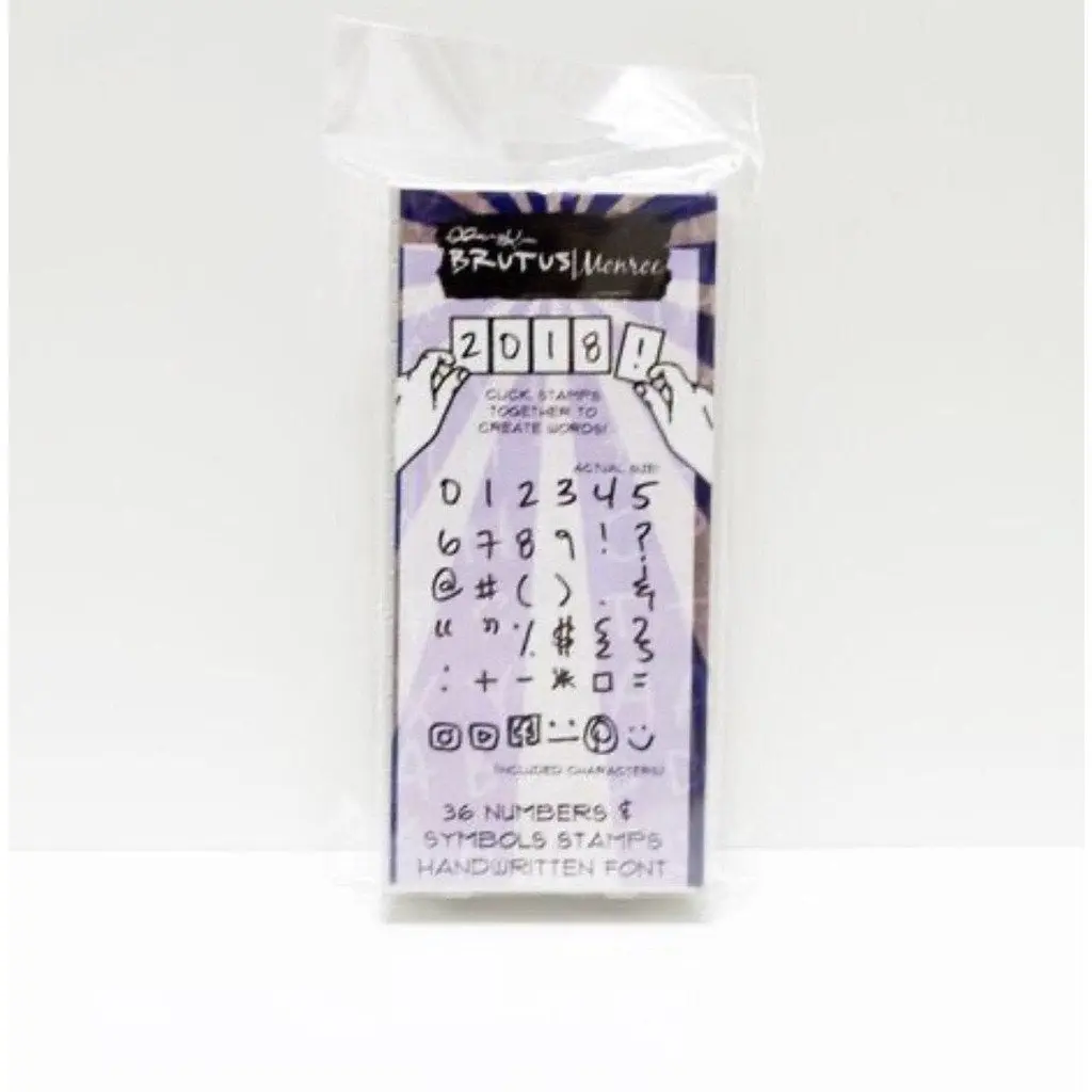 Clickable - Numbers & Symbols Stamps - Handwritten Font