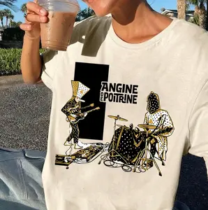 Angine Poitrine T-shirt, Psychedelic Rock Shirt, Indie Rock Gift, Rare Band Apparel, Concert Outfit, Fan Merch Everyday