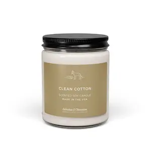 Sebastian & Clementine Scented Soy Candle - Clean Cotton