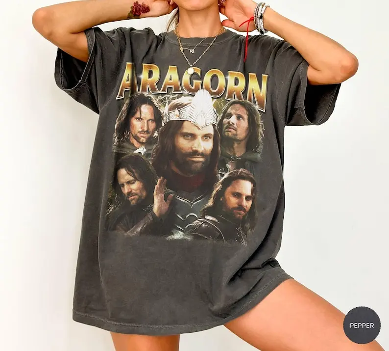 Aragorn Vintage Comfort Colors® Shirt, Vintage Graphic Tee, Movie Fan Gift, Unisex Top