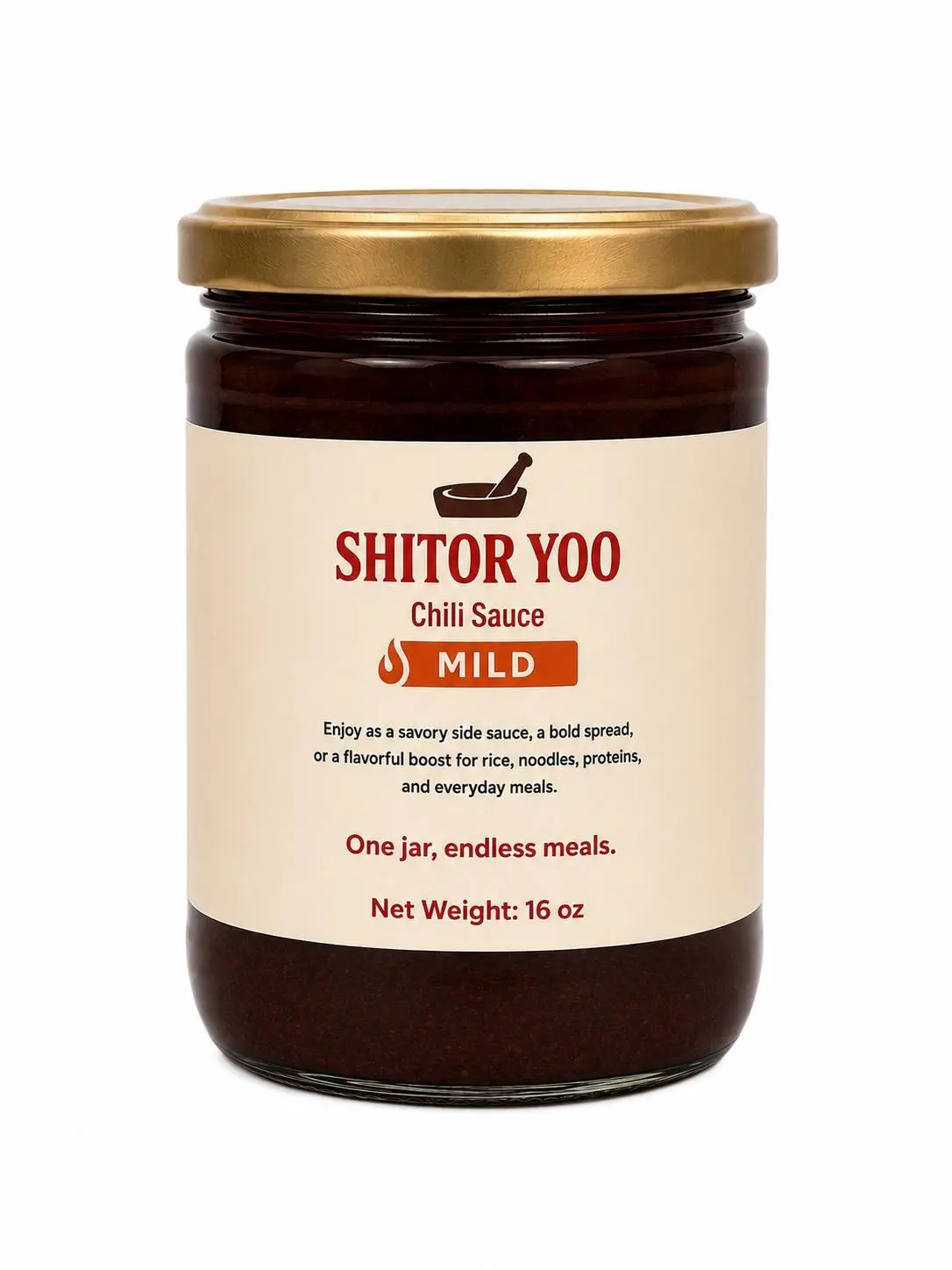 Shitor Yoo Chili Sauce (16oz MILD)
