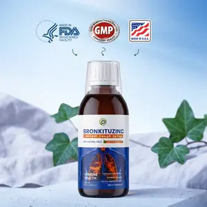 Bronkituzinc Edible Natural Botanical Liquid Syrup – Adult Minerals Supplement, Zinc-Boost Dietary Aid with Easy-to-Use Format for Daily Immune & Throat Support