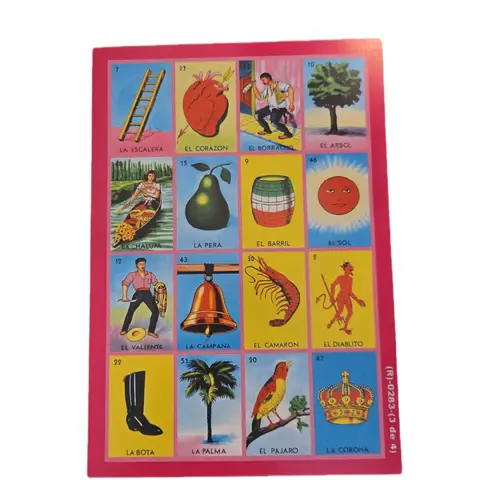 56 CARTAS IRREPETIBLES. SETS DE 4 CARTAS CADA SET CONTIENE LAS 54 CARTAS DE LA LOTERÍA.   LAS CARTAS SON COLORIDAS Y BONITAS. CABE UNA PESETA EN CADA CUADRITO. Game Party Cards Card Games
