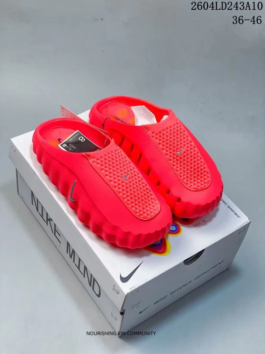 Bright Red Perforated EVA Slip-On Mule Clogs, Wavy Thick Platform Slides, Massage Bubble Sole Breathable Hollow Casual Footwear For Men Summer Street Outdoor
