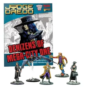Wargames Delivered Judge Dredd Miniatures Set for Role Playing in Cyberpunk Worlds, 28mm Figures