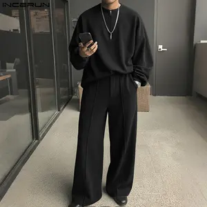 INCERUN Men's/Unisex Streetwear Fall Winter Color Block Fleece Crop Jacket | Oversized Contrast Outerwear | Trendy Street Style, Clubwear