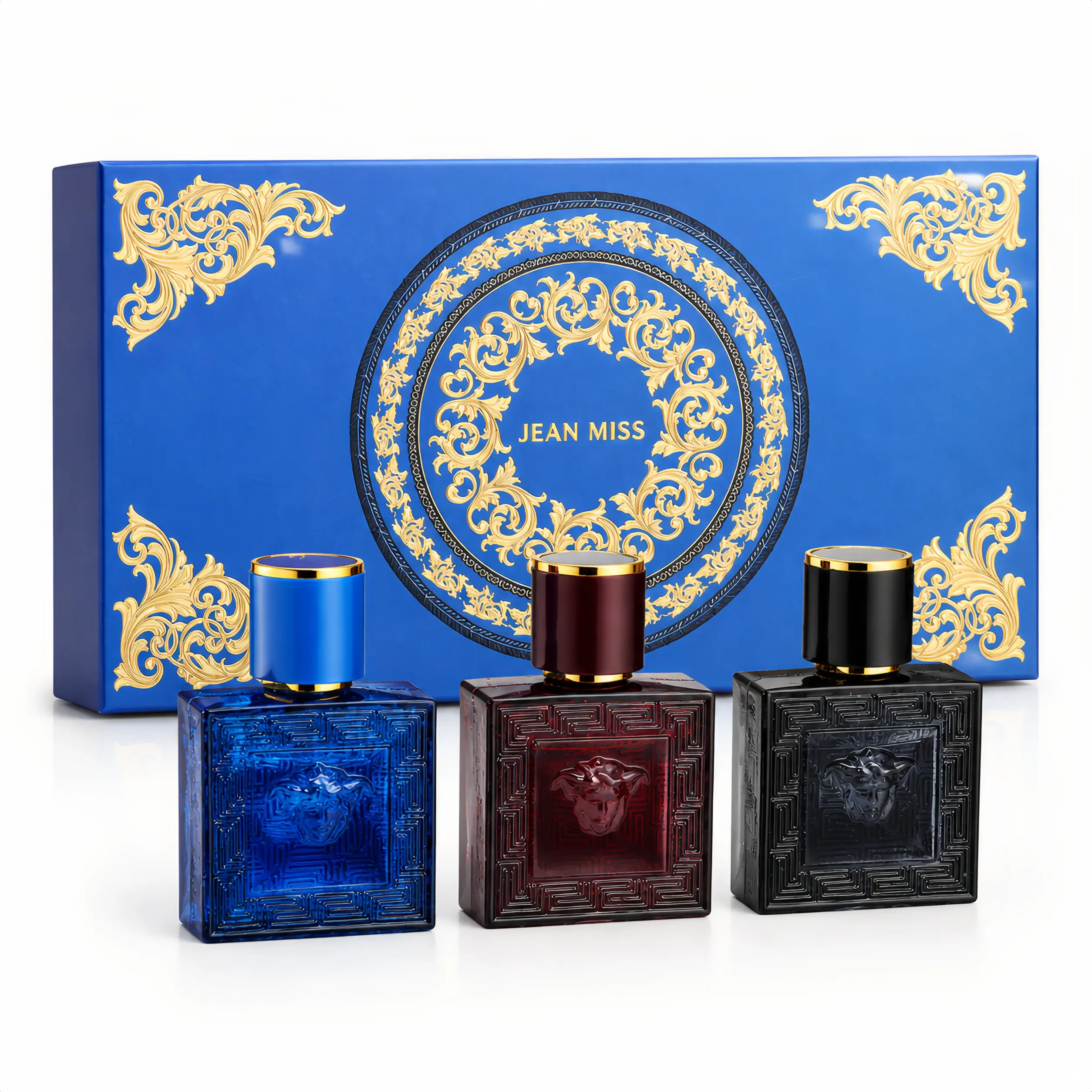 JEAN MISS   gent  Men's 3-Piece Perfume Gift Set - 30ml Each - Woody Light Scent, Non-Generic Fragrance - Ideal for Dates, Commutes - Summer Fragrance for Men, Perfume Para Hombres asseek