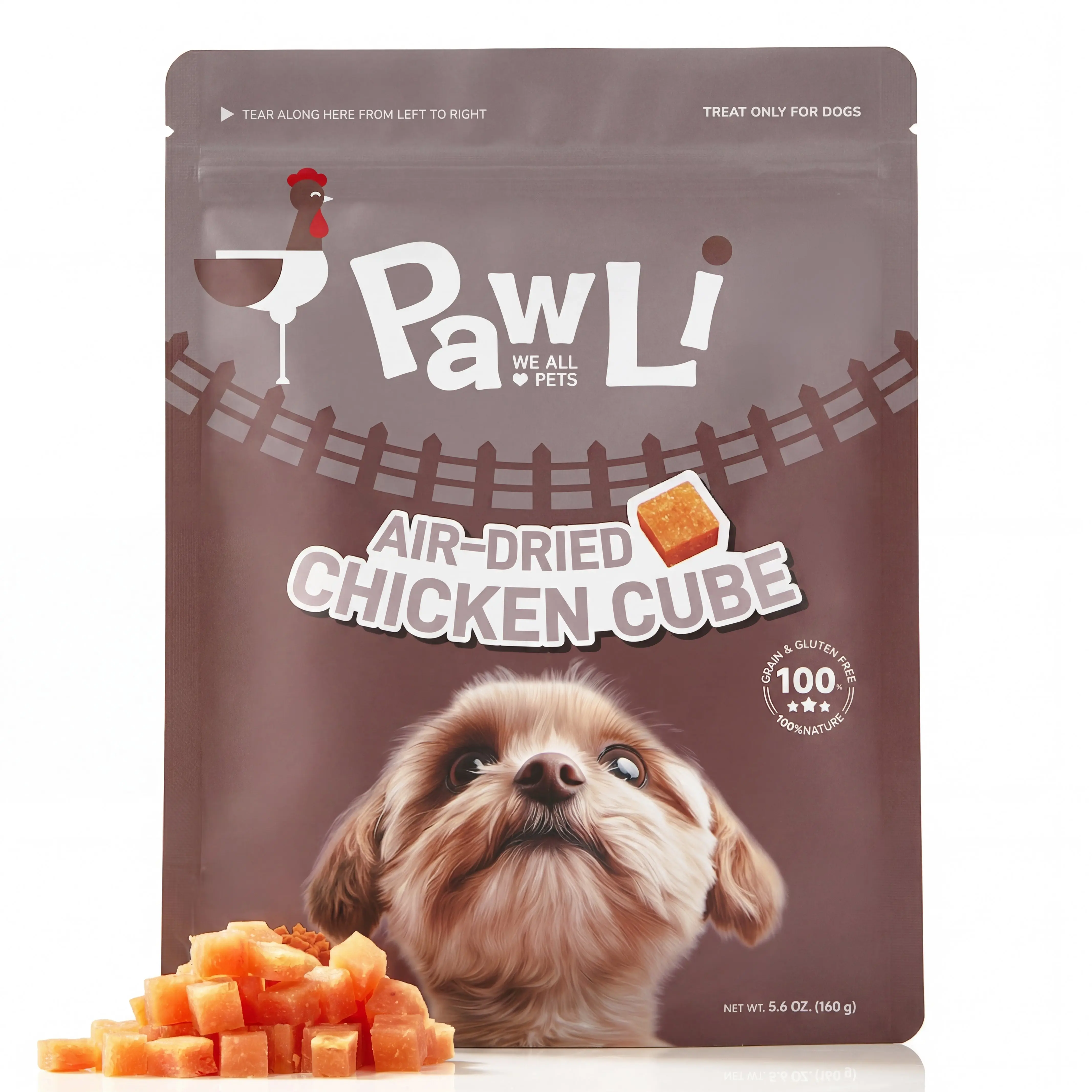 Air-Dried Chicken Cube Treats for Dogs | PAWLI