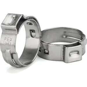 3/4-Inch PEX Stainless Clamp Cinch Rings Crimp for ASTM F2098,50PCS