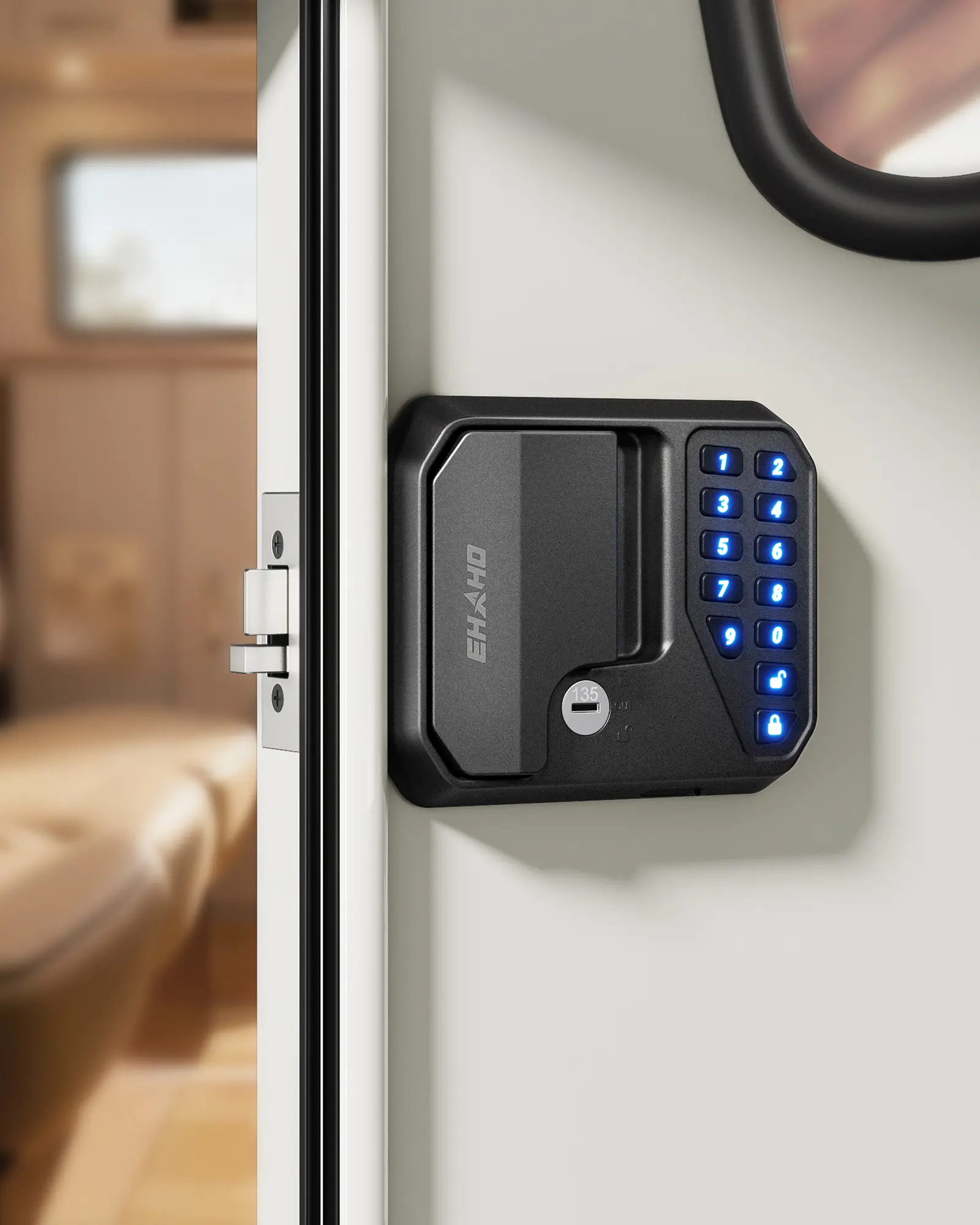 Smart RV Door Lock Replacement – Keyless Entry – IP65 Waterproof ...