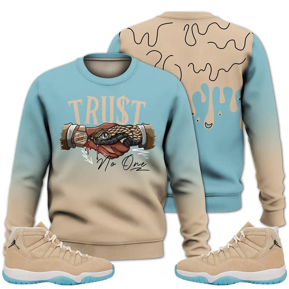 11 H-Town Sweatshirt, Retro H Town 11s Outfits Shirt, Snake Trust No Drip Streetwear Unisex Sneaker Matching Shirts