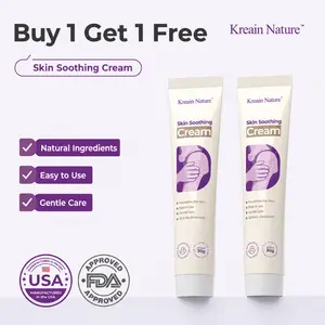 Kreain Nature Skin Soothing Gel Moisturizer, Infused with Indian Safflower Root Extract and Tea Tree (Mentha) Leaf Extract, Moisturizers