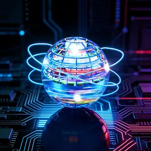 LED Fly Spinner Hover Orb Galaxy Anti-Gravity Boomerang Ball, Trendy Indoor Outdoor Activity Toys for 6-12 & Teens, Reliable Safe Family Flying Ball, Entertainment Game Props, Nice Party Gifts