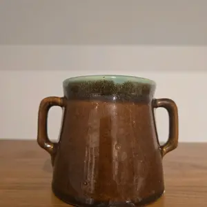 Bodega Blooms 2-Sided Ceramic Glazed Candle with Handles